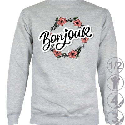 SUDADERA JUVENIL BONJOUR FLORES