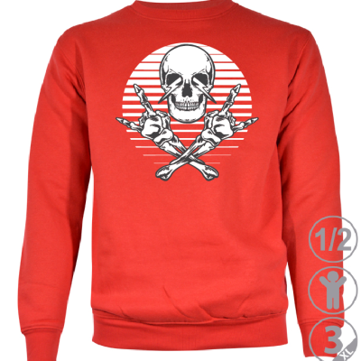 SUDADERA CALAVERA ROCK