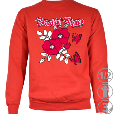 SUDADERA JUVENIL BEAUTIFUL FLOWER