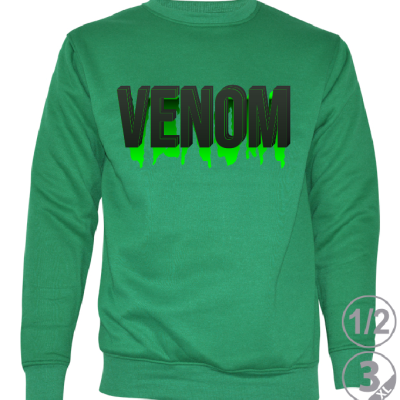 SUDADERA JUVENIL VENOM VERDE