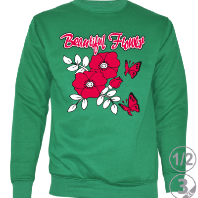 SUDADERA BEAUTIFUL FLOWER