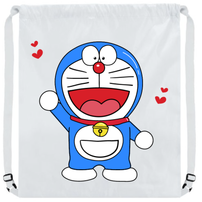 MOCHILA EXTRA GRANDE DOBLE CINTA AJUSTABLE DORAEMON