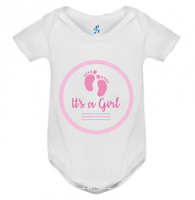 BODY BEBÉ HUELLAS 100% ALGODÓN