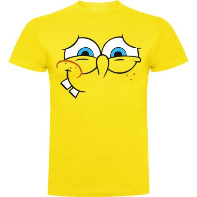 CAMISETA JUVENIL CARA_12 BOB ESPONJA 100% ALGODÓN