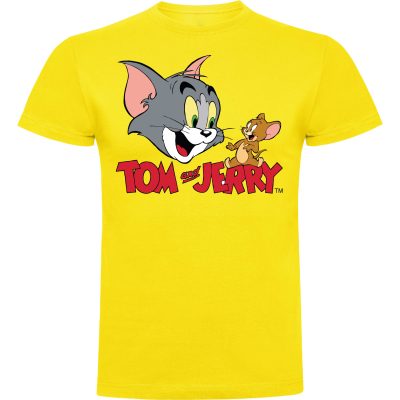 CAMISETA JUVENIL TOM Y JERRY 100% ALGODÓN