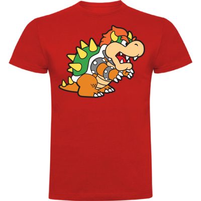 CAMISETA JUVENIL BOWSER 100% ALGODÓN