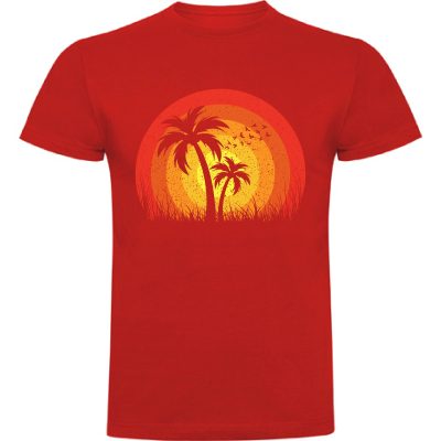 CAMISETA JUVENIL PALMERAS 100% ALGODÓN