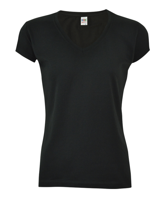 CAMISETA MUJER CUELLO DE PICO 100% ALGODON - Imagen 3