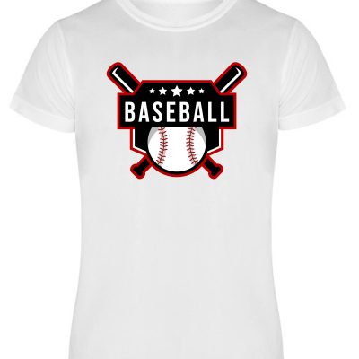 CAMISETA ADULTO BASEBALL 100% ALGODÓN